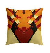 Close-up of the SurArt 77 Outdoor Pillow, highlighting its weather-resistant fabric and vibrant, artistic pattern for outdoor elegance.